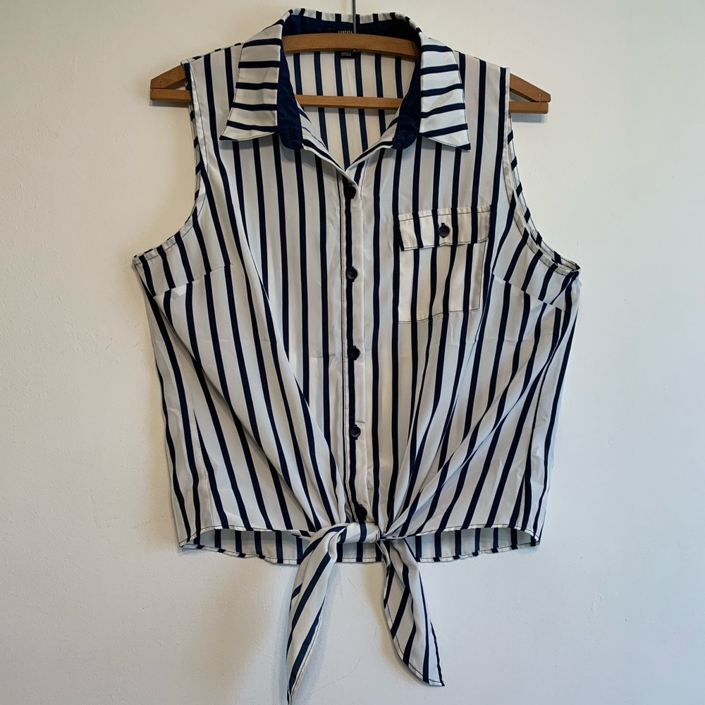 Forever 21 Striped Tank Top, Size M